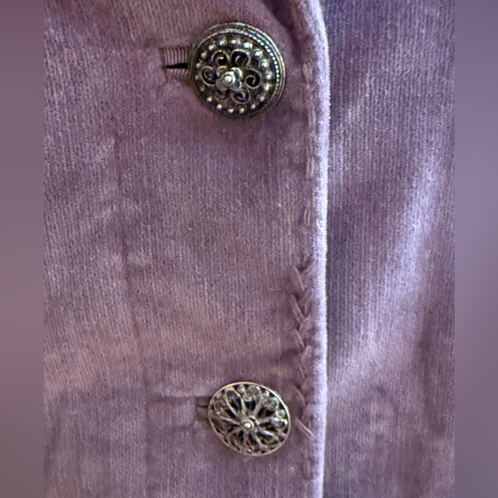 Elie Tahari Brushed Cotton  Blazer w/detailed stitching & buttons - Picture 2 of 8